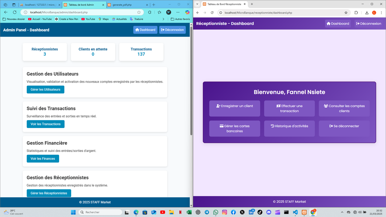 Application gestion clients